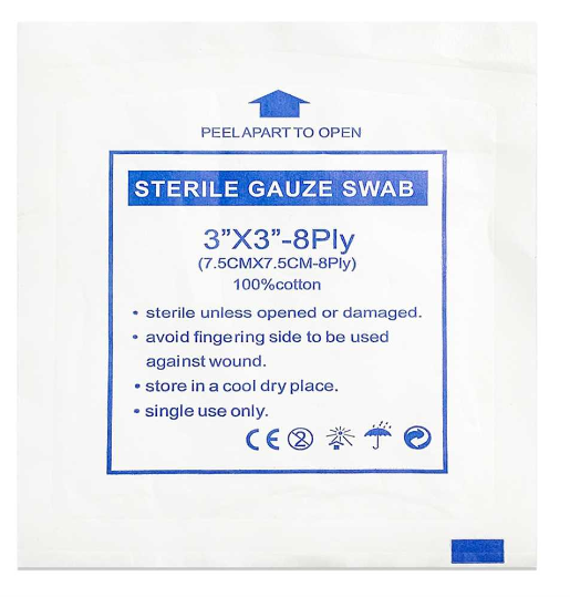 sterile gauze swab