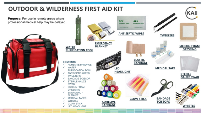 Customized First Aid Kit - Outdoor And Wilderness First Aid Kit